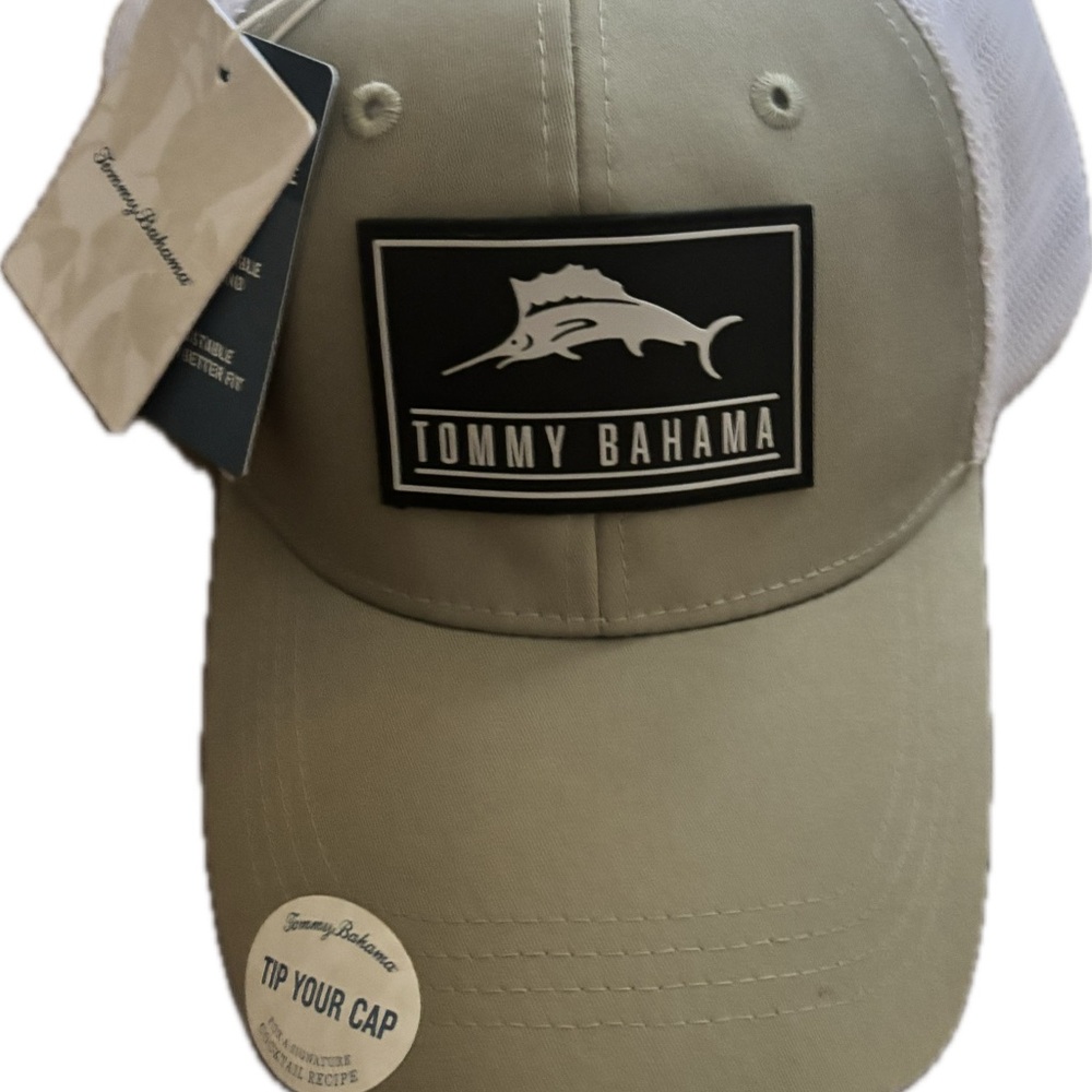 Tommy Bahama NET UNISEX MENS OR WOMANS HAT.  Blue marlin on the front of the cap